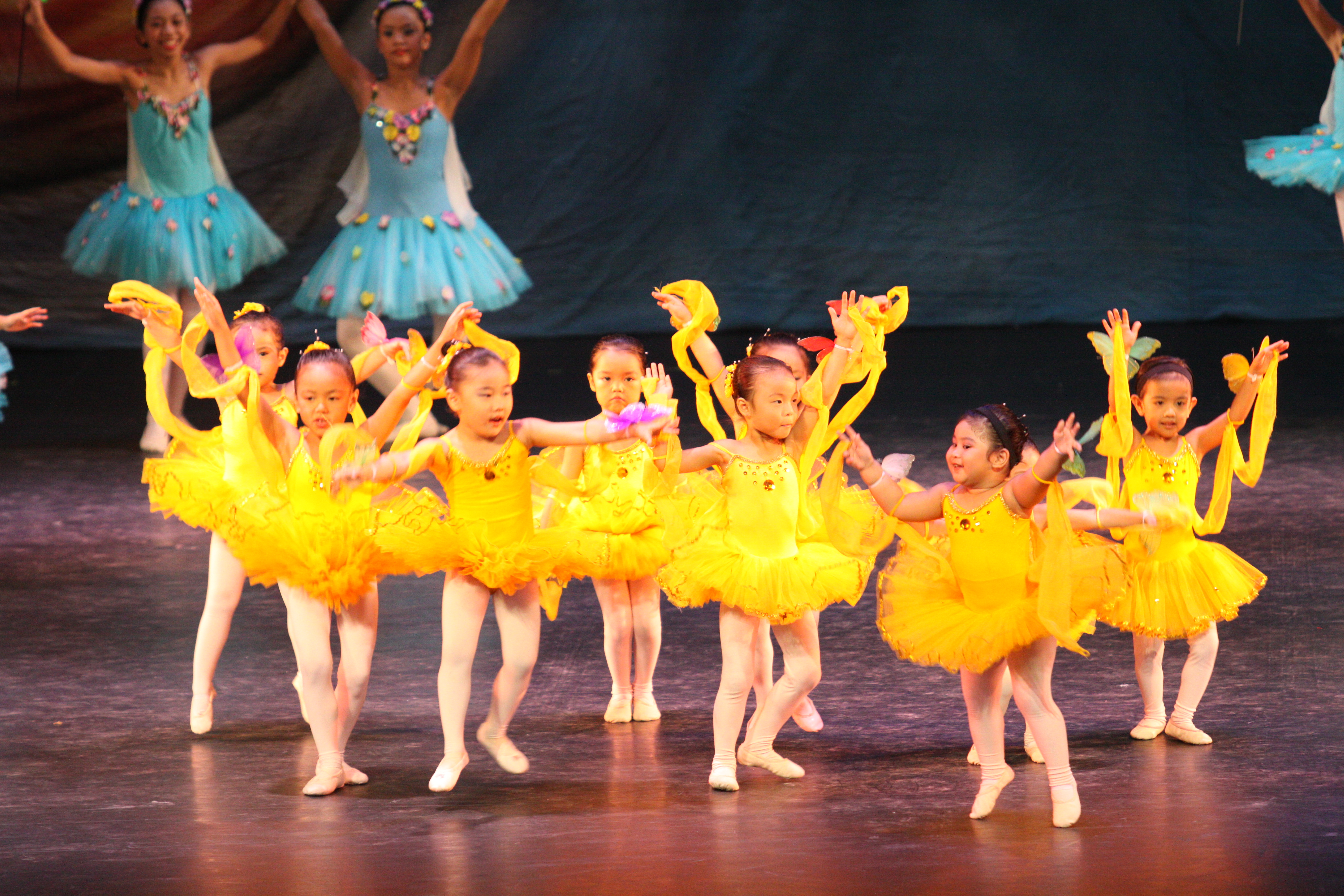 Little ones will experience performing in a professional theater during the recital