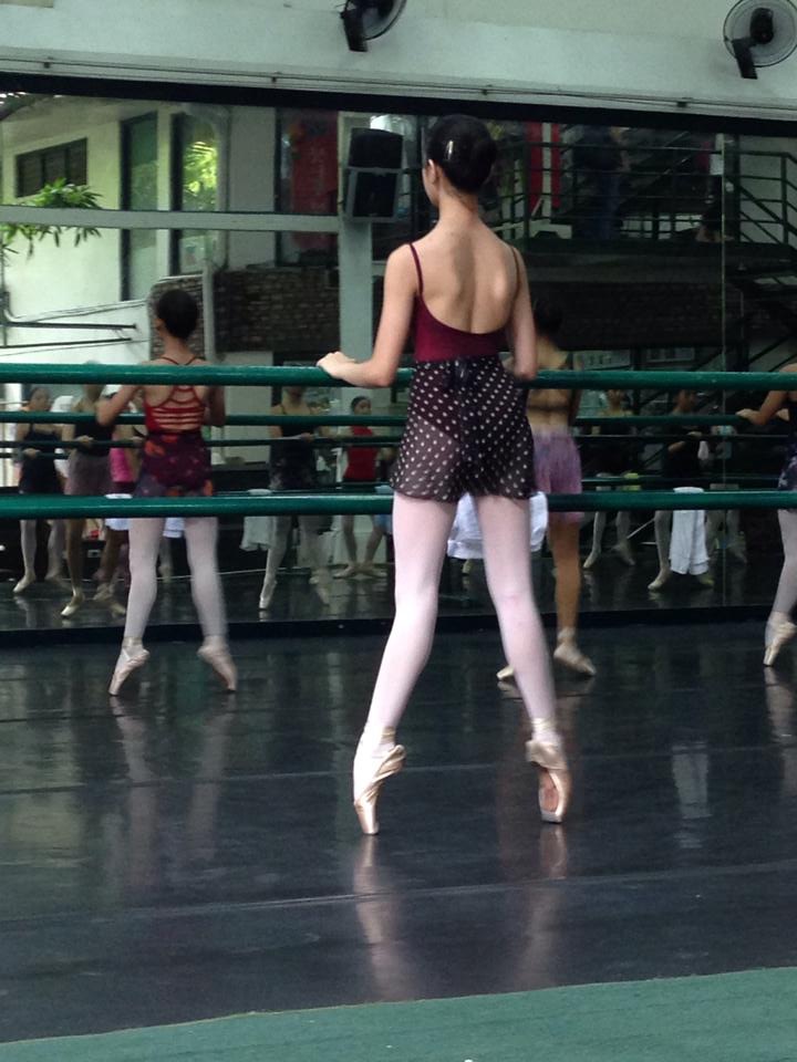 For Marinette, academics and ballet are a continuing balancing act. After regular school, she heads off to the Ballet Manila studio for daily dance classes.