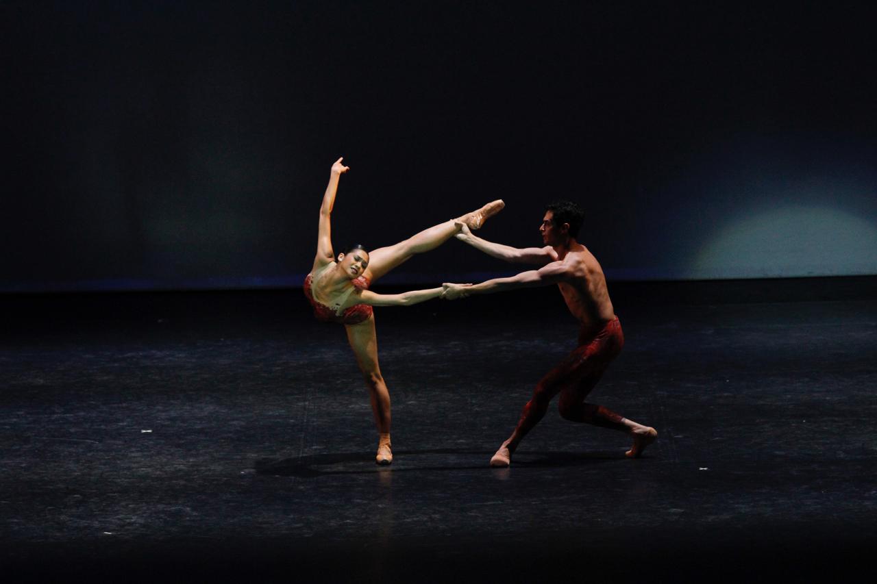Dancing with Mauro Villanueva in Stars of Philippine Ballet (2013), Christine was praised for “her trademark fluid arms, her technical gifts matched by her expressiveness.” Photo by Ocs Alvarez
