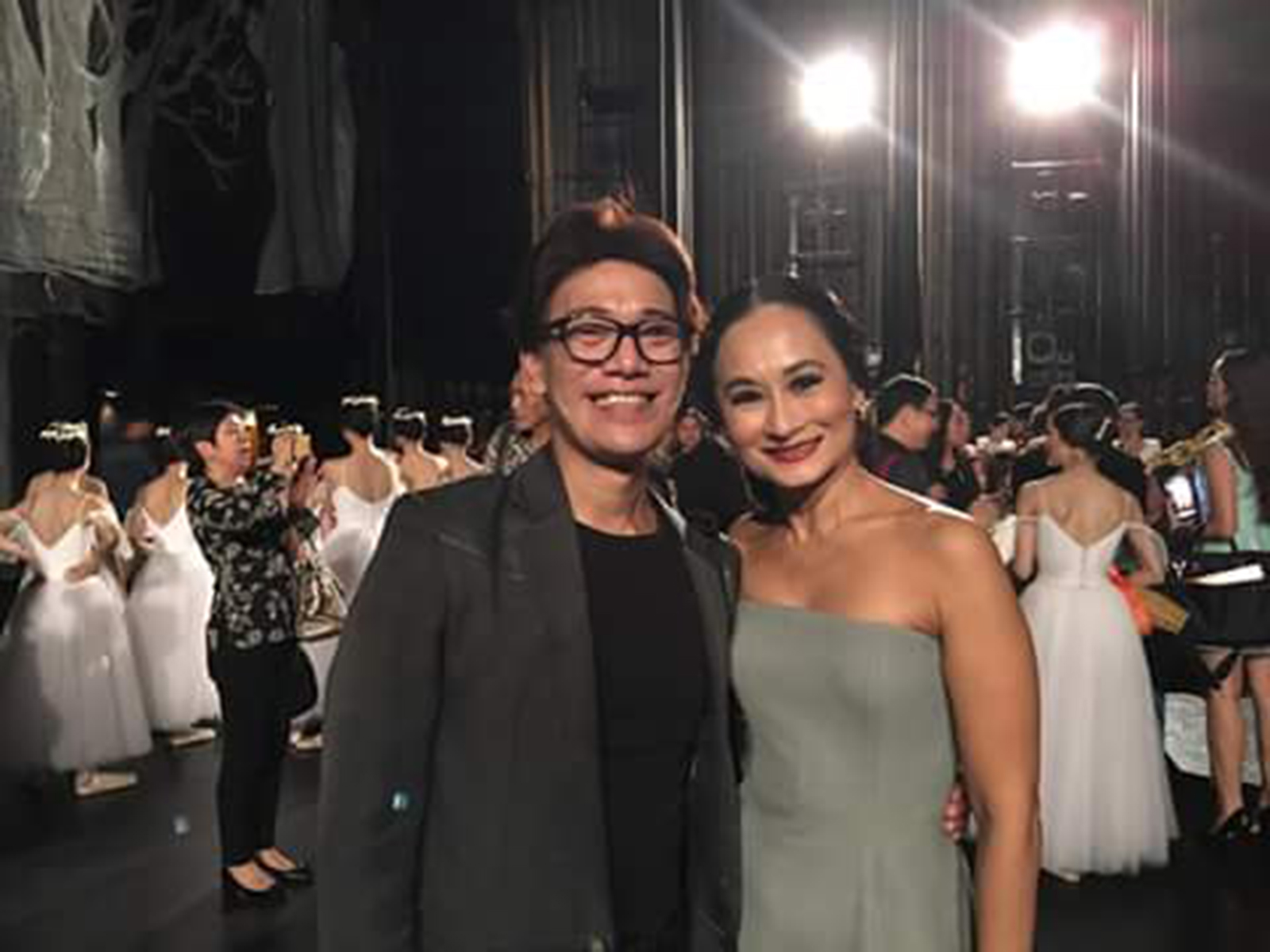 BM co-artistic directors Osias Barroso and Lisa Macuja-Elizalde smile in triumph after the warmly received performance of Giselle.